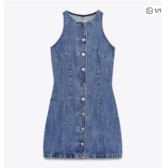 Zara Dresses & Skirts - Zara Z1975 MINI DENIM DRESS